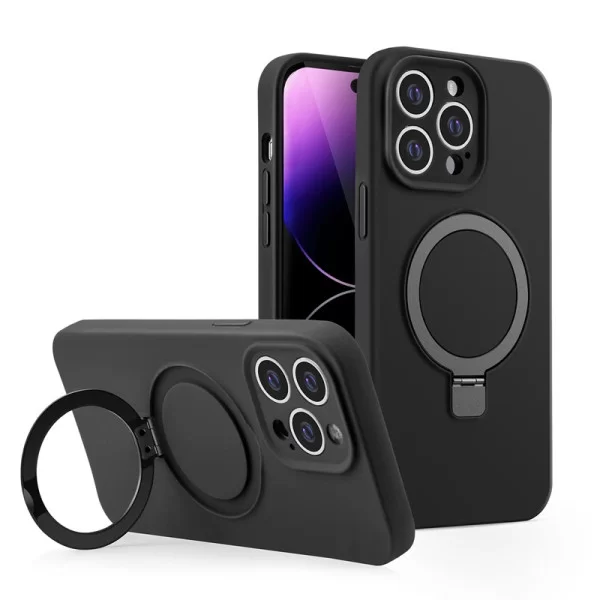 Husa Screen Geeks Luxury Color Magsafe Apple iPhone 14 Pro Max [Black]